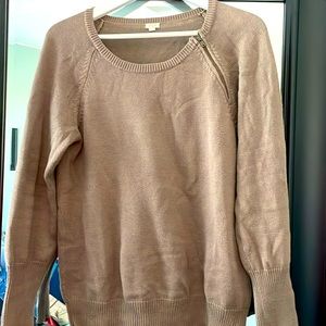 Women’s J. Crew sweater with zipper collar, sz L
